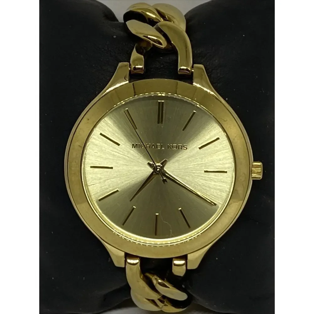 Michael Kors Slim Runway MK3222 Women's Stainless Steel Analog Dial Watch EY186